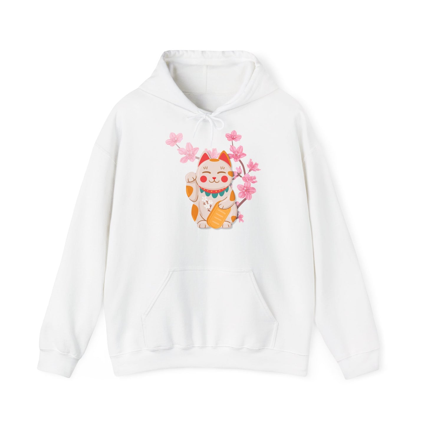 „Maneki-Neko &Sakura“ – Hoodie - sunny.side-Productions