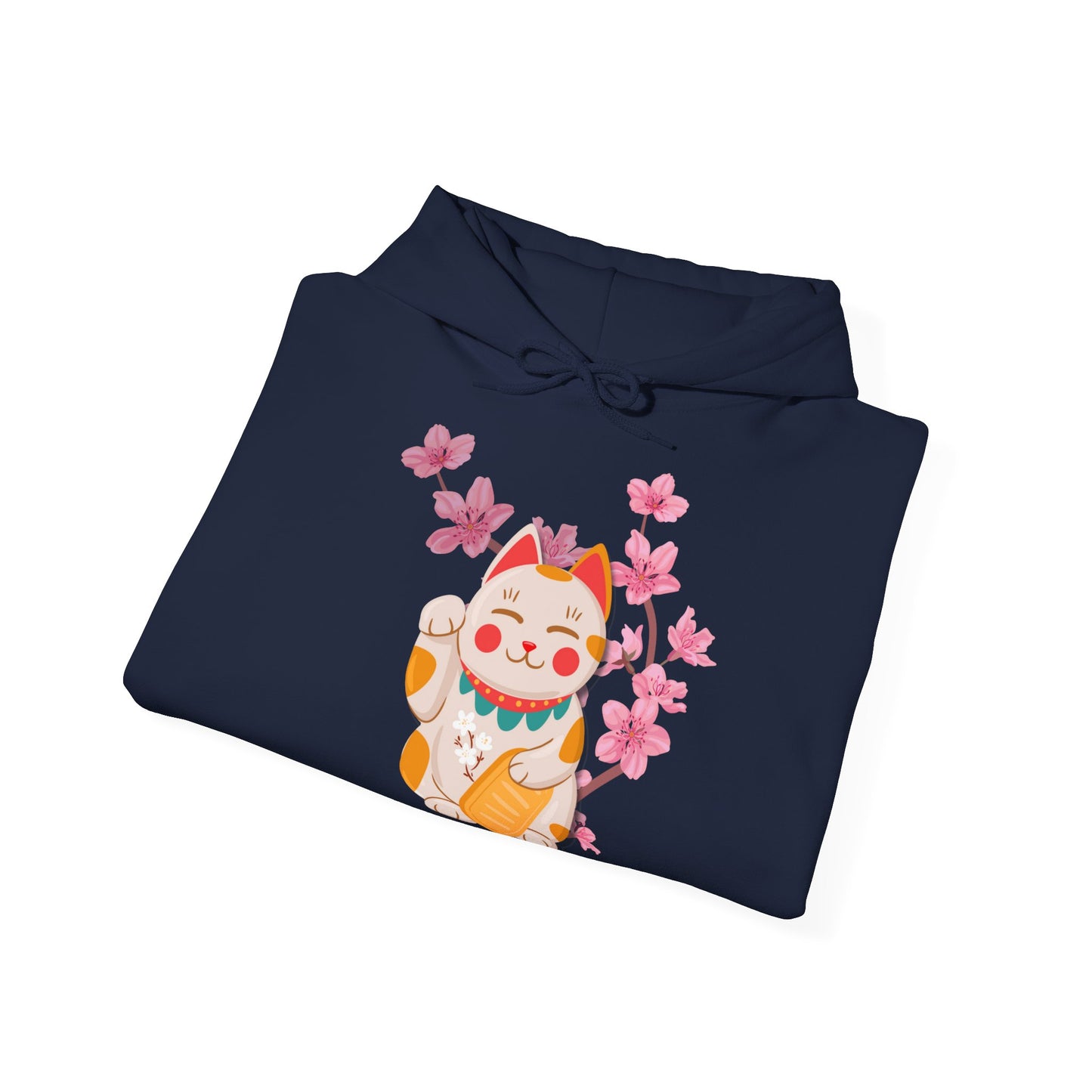 „Maneki-Neko &Sakura“ – Hoodie - sunny.side-Productions
