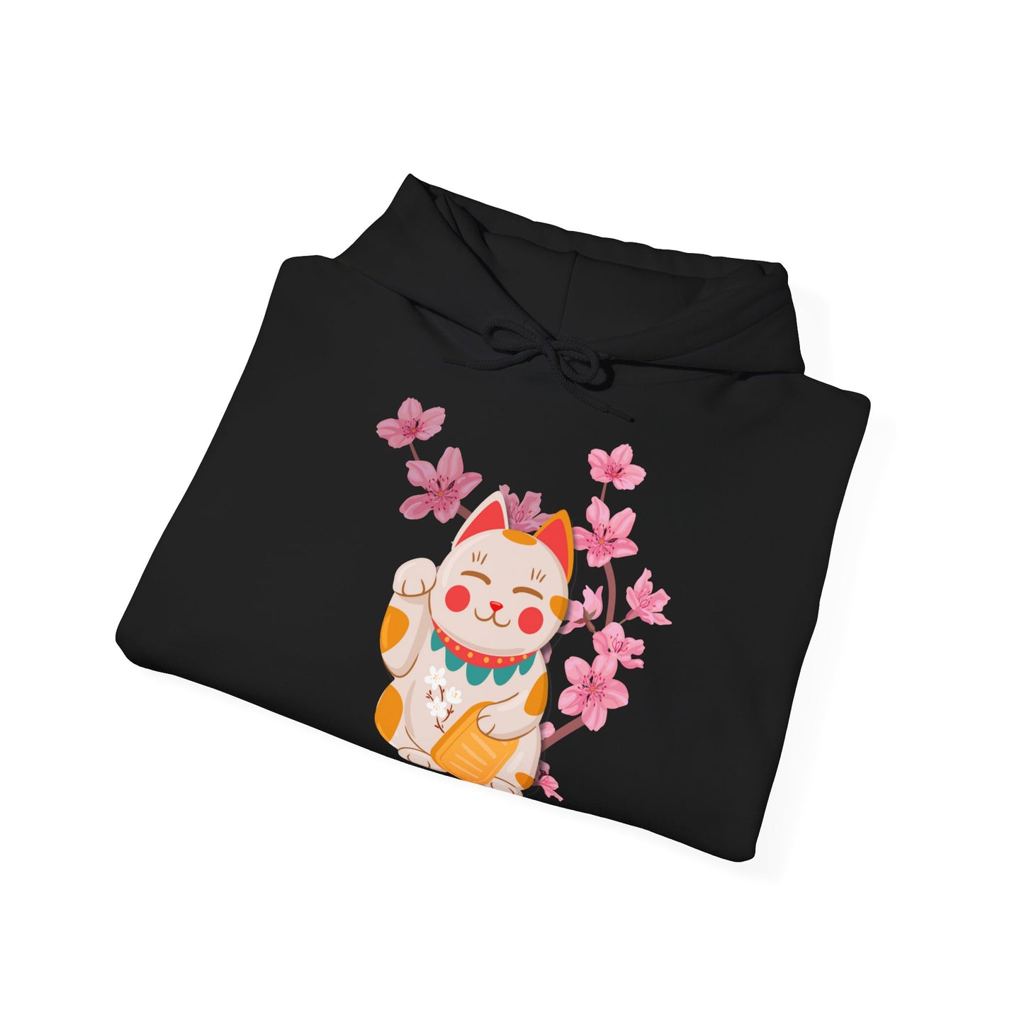 „Maneki-Neko &Sakura“ – Hoodie - sunny.side-Productions