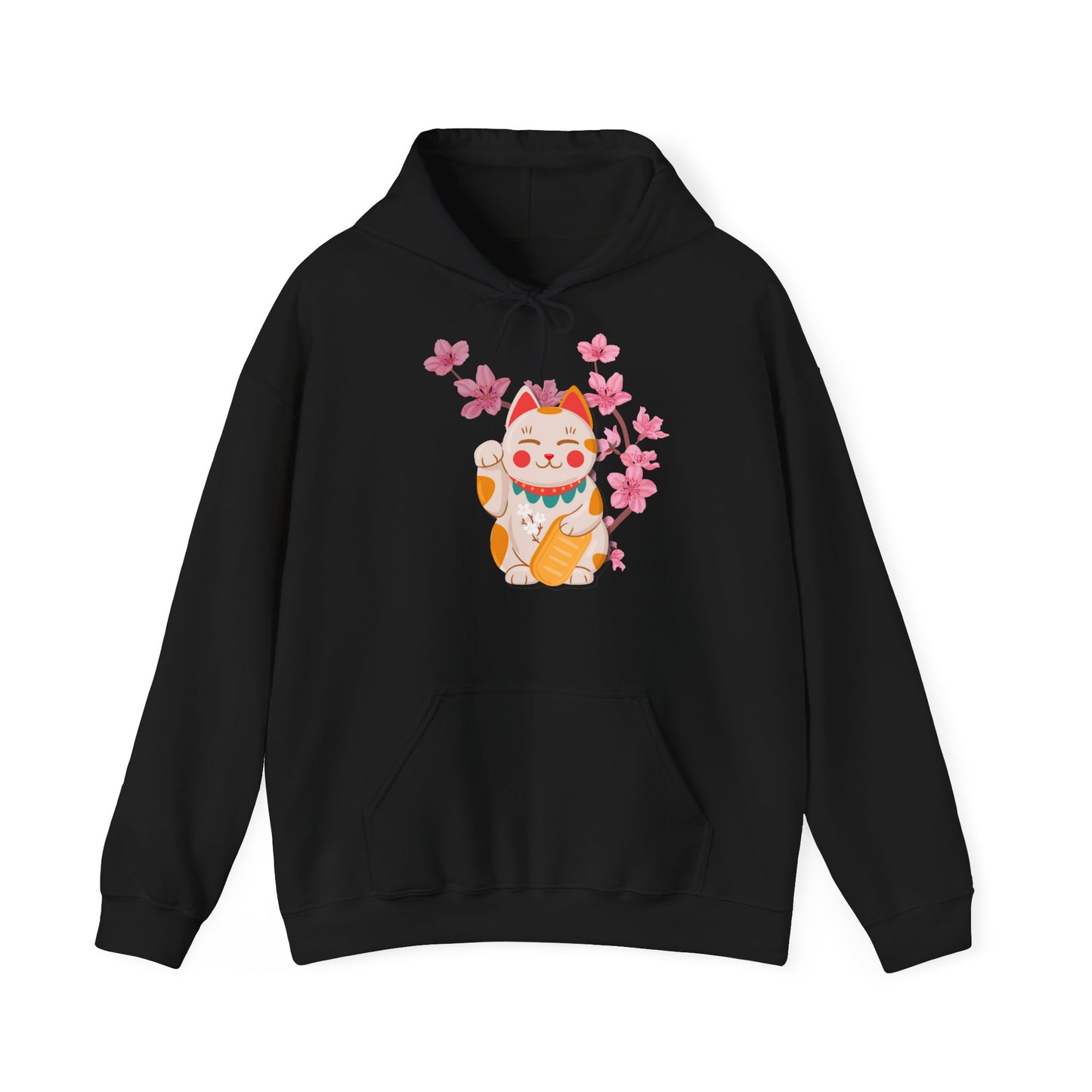 „Maneki-Neko &Sakura“ – Hoodie - sunny.side-Productions