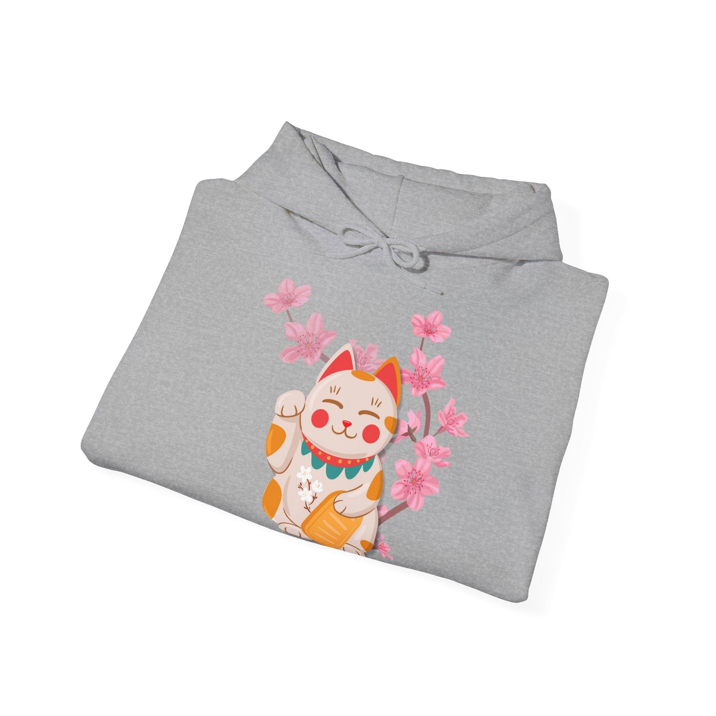 „Maneki-Neko &Sakura“ – Hoodie - sunny.side-Productions
