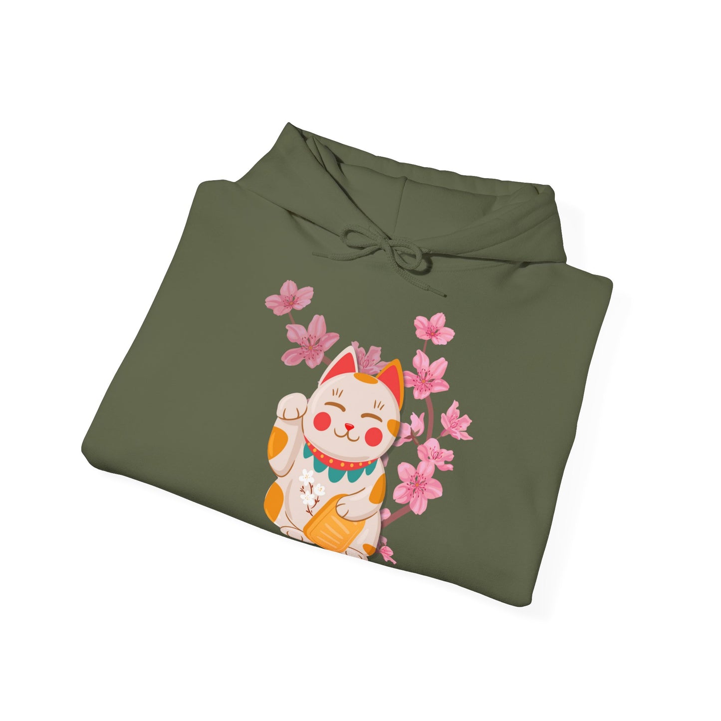 „Maneki-Neko &Sakura“ – Hoodie - sunny.side-Productions