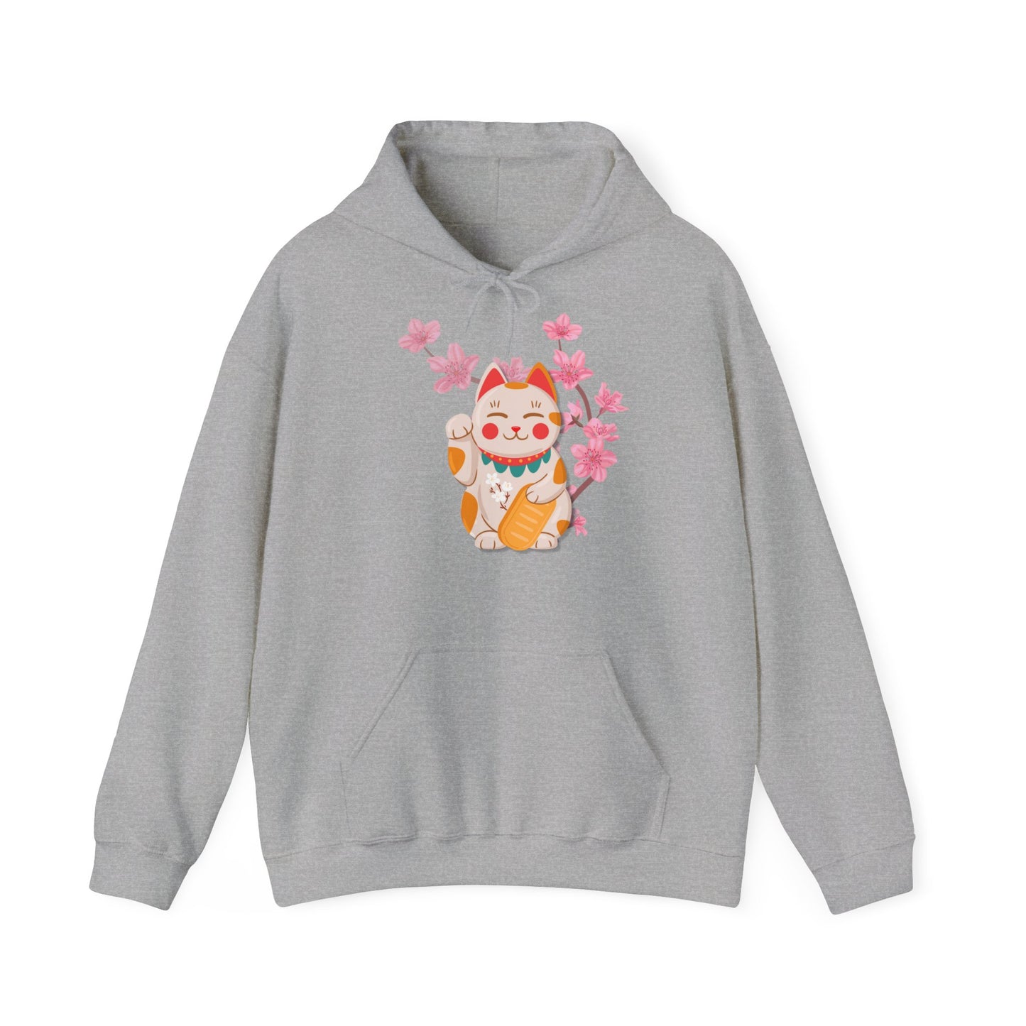 „Maneki-Neko &Sakura“ – Hoodie - sunny.side-Productions