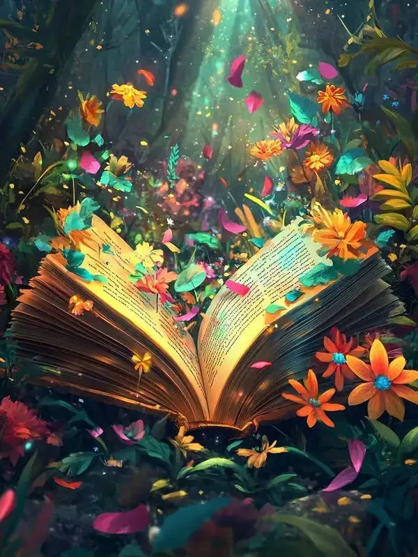 Malen nach Zahlen- Wenn Bücher blühen - sunny.side-Productions