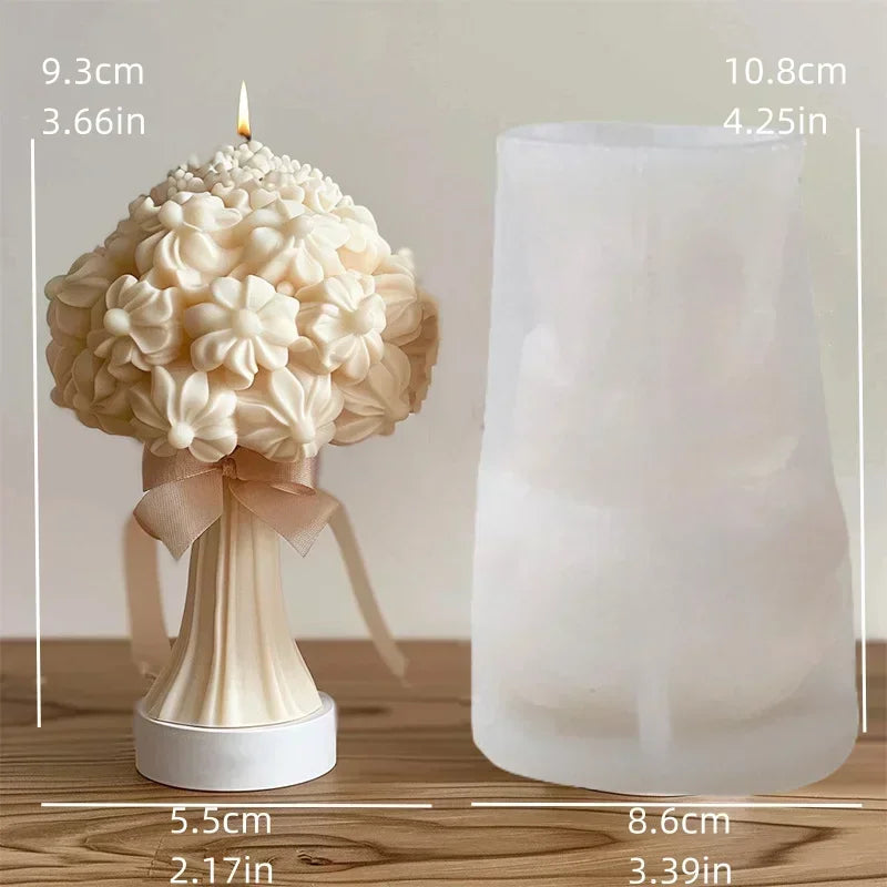 DIY Silikonform- Pfingstrosen-Relief - sunny.side-Productions