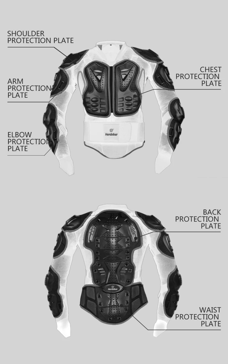 Motocross-Schutzjacke – Sitzt& Schützt