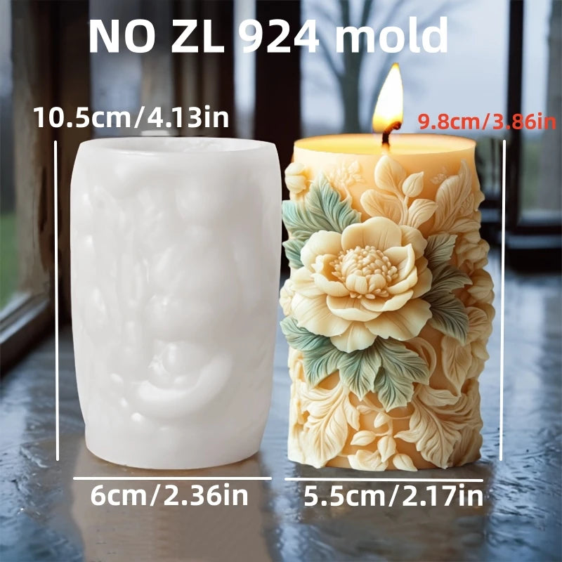 DIY Silikonform- Pfingstrosen-Relief - sunny.side-Productions