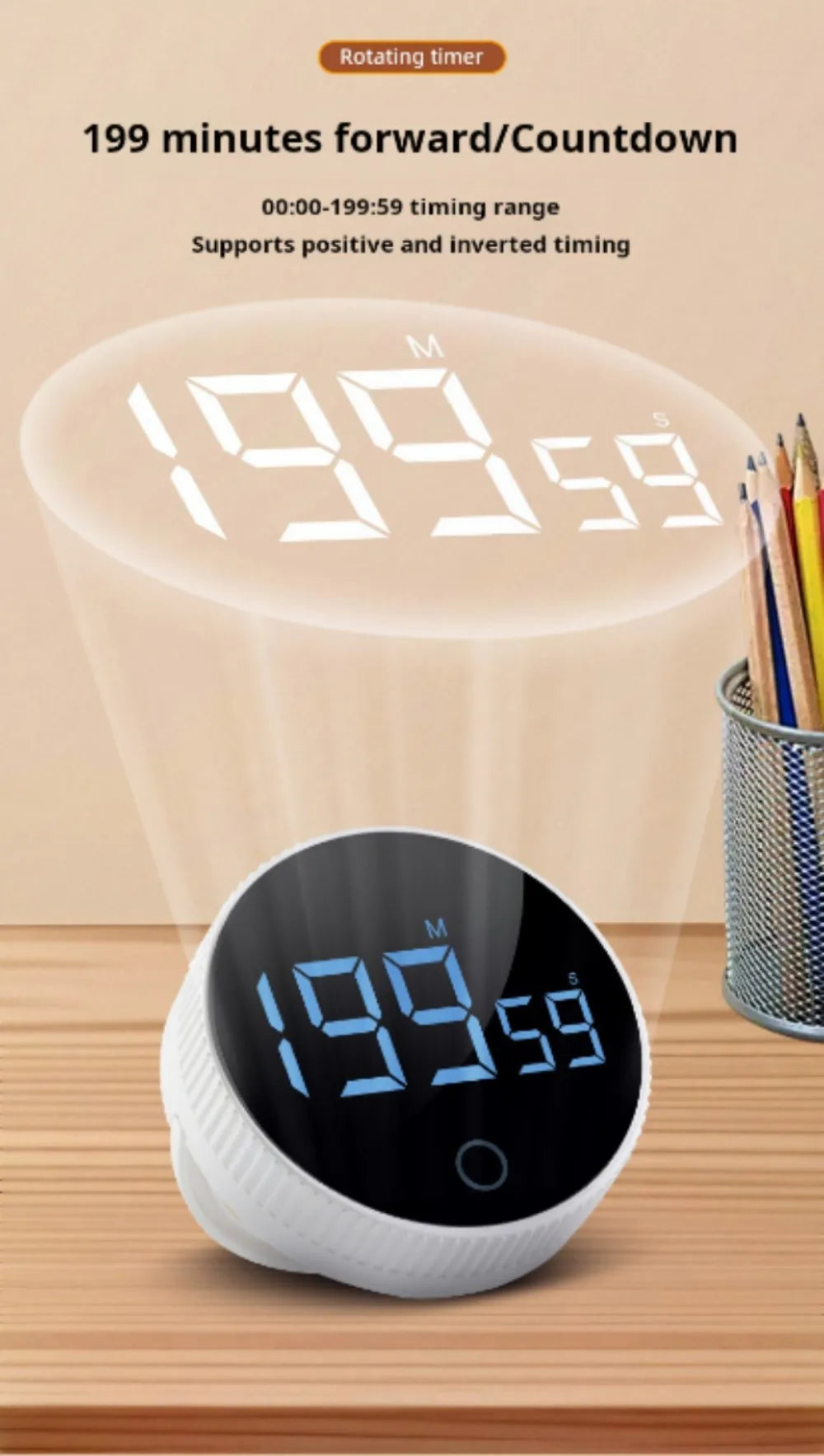 Smarter Zeitmanager- magnetischer Timer - sunny.side-Productions