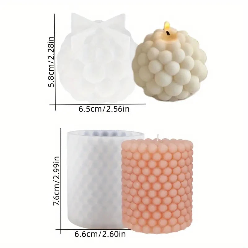 DIY Silikonform für Bubble-Kerzen - sunny.side-Productions