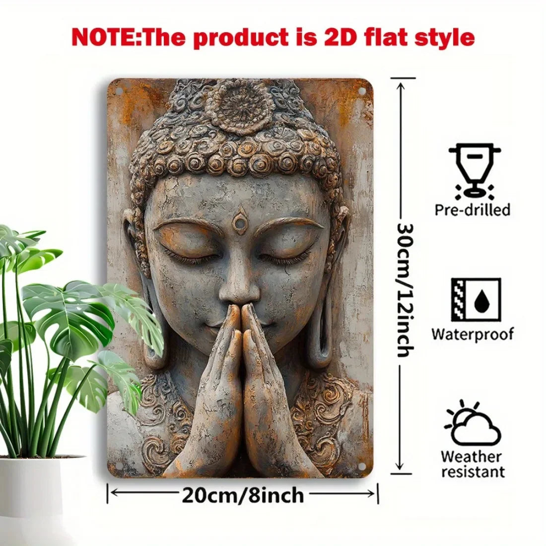 Buddha-Kunstwerk – Ruhe, Stärke & Achtsamkeit