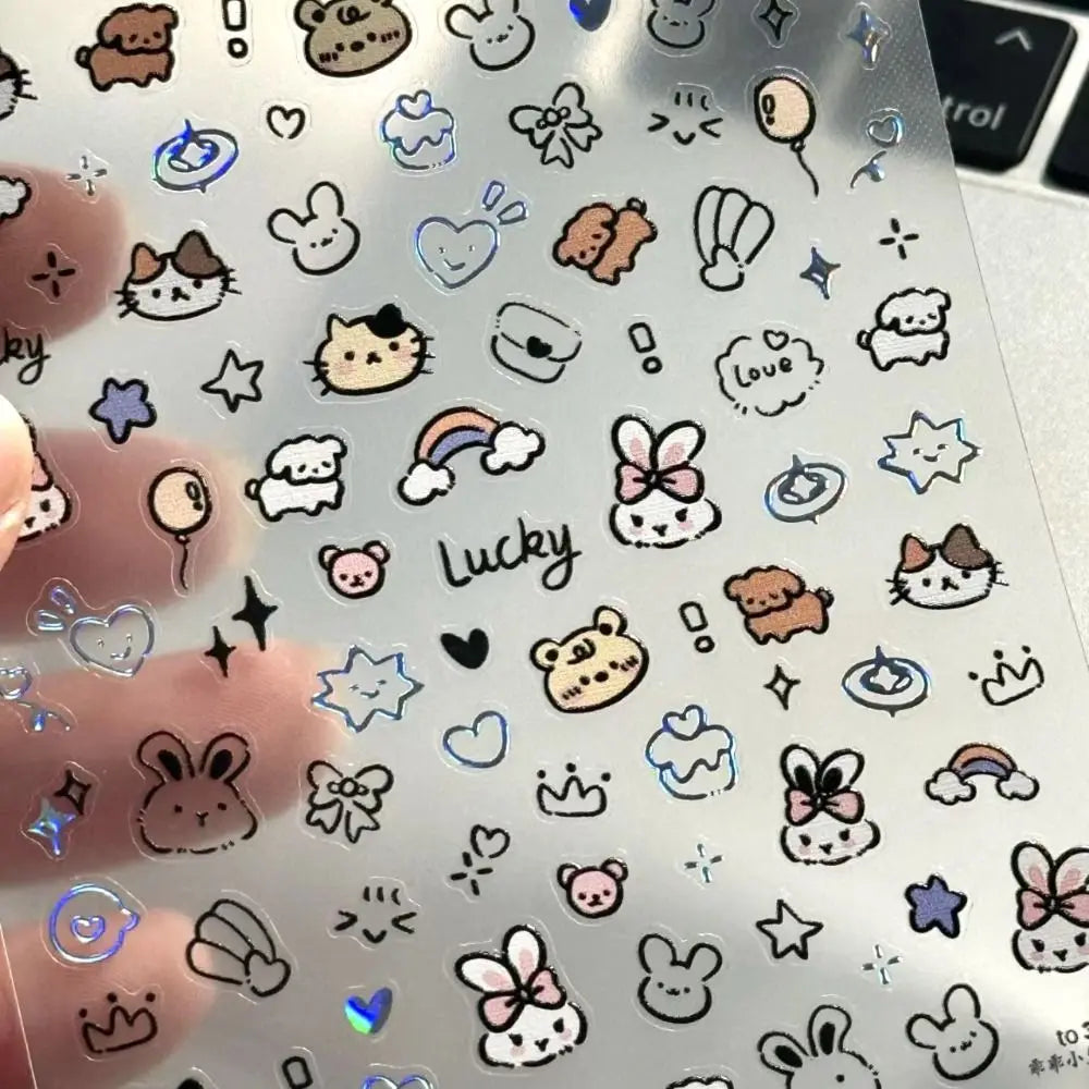 3D-Cartoon Nagelsticker - sunny.side-Productions