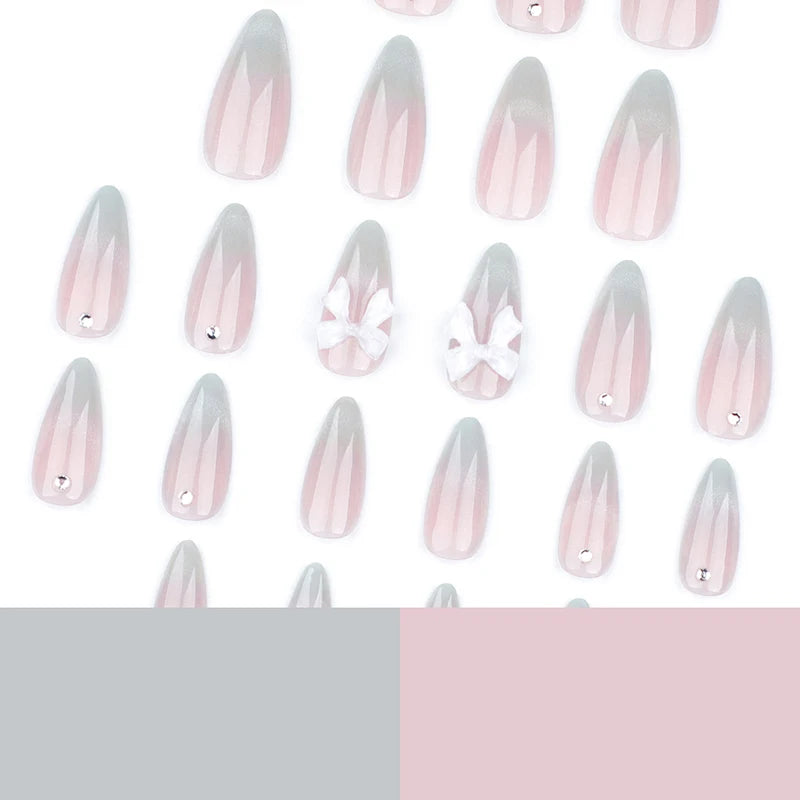 Press-On Nails – Cat Eye French