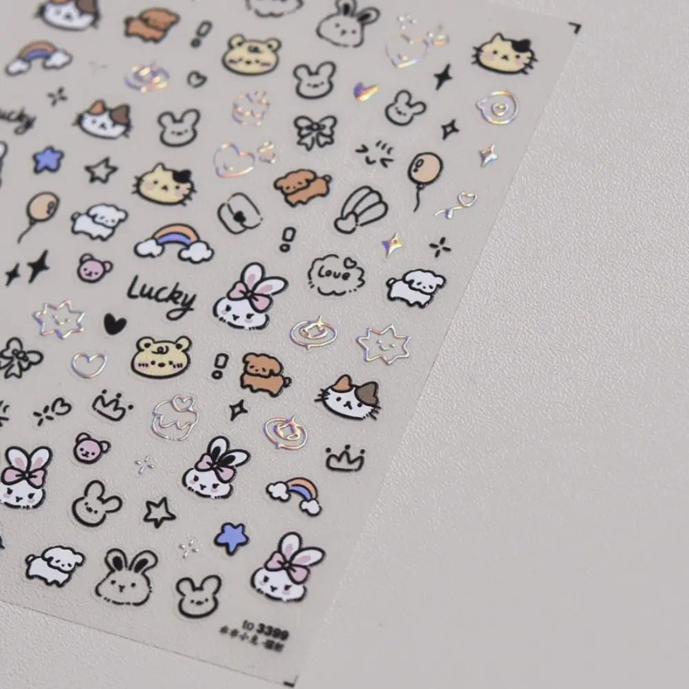 3D-Cartoon Nagelsticker - sunny.side-Productions