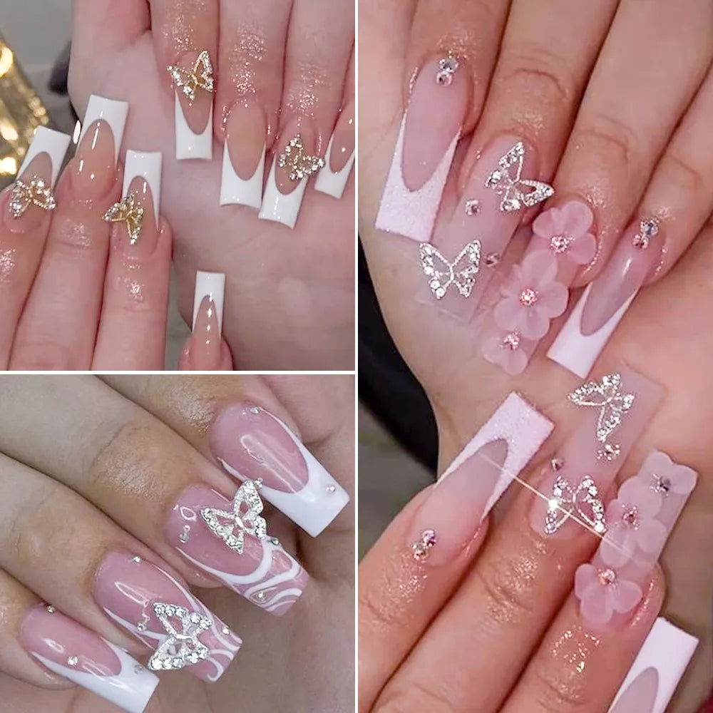 3D Schmetterlings Nail Charms