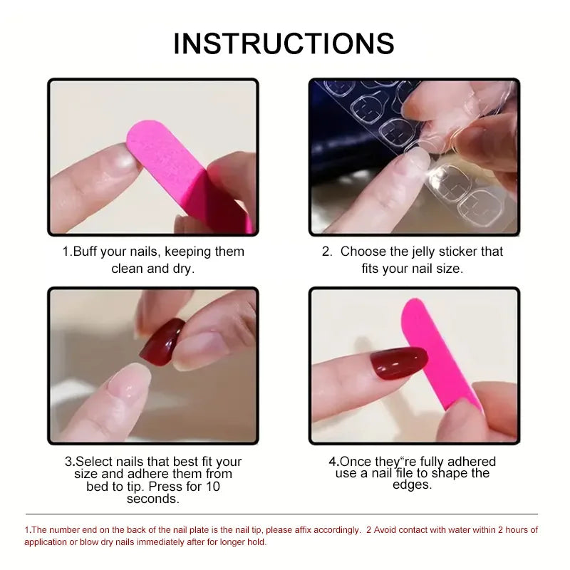 Press-On Nails – Cat Eye French