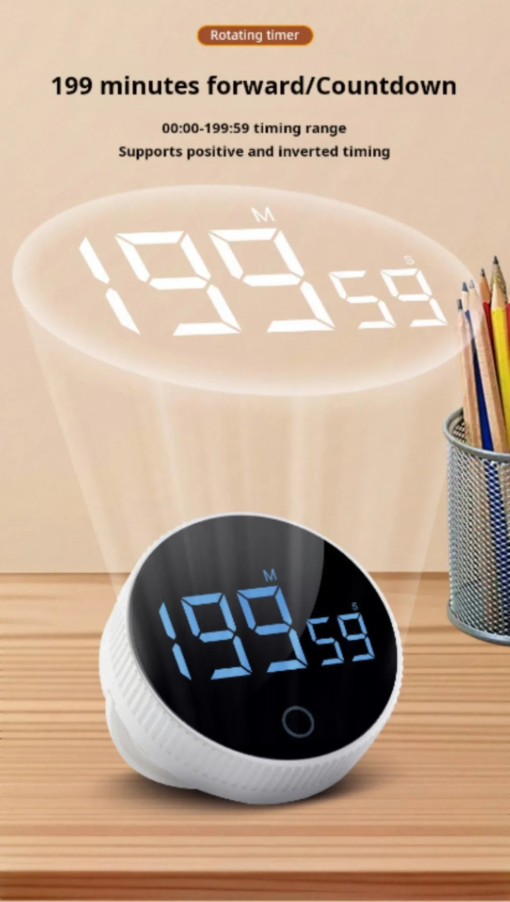 Smarter Zeitmanager- magnetischer Timer - sunny.side-Productions