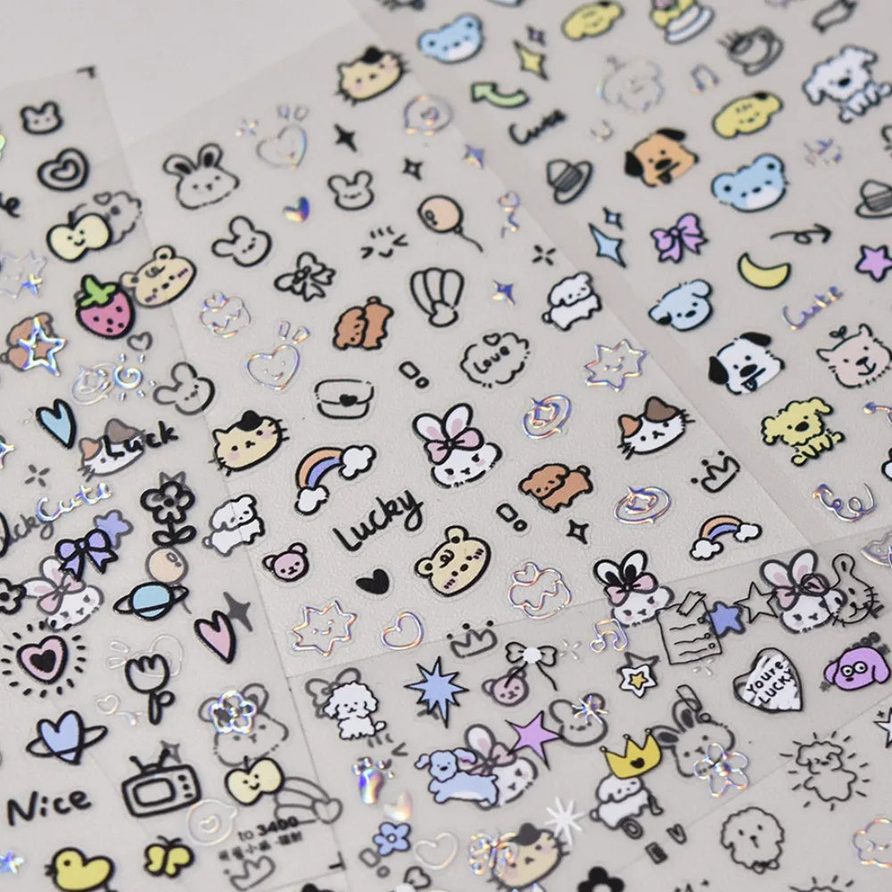3D-Cartoon Nagelsticker - sunny.side-Productions