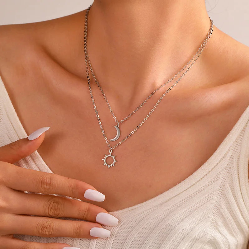 Das perfekte Duo - Sonne& Mond- Halskette - sunny.side-Productions