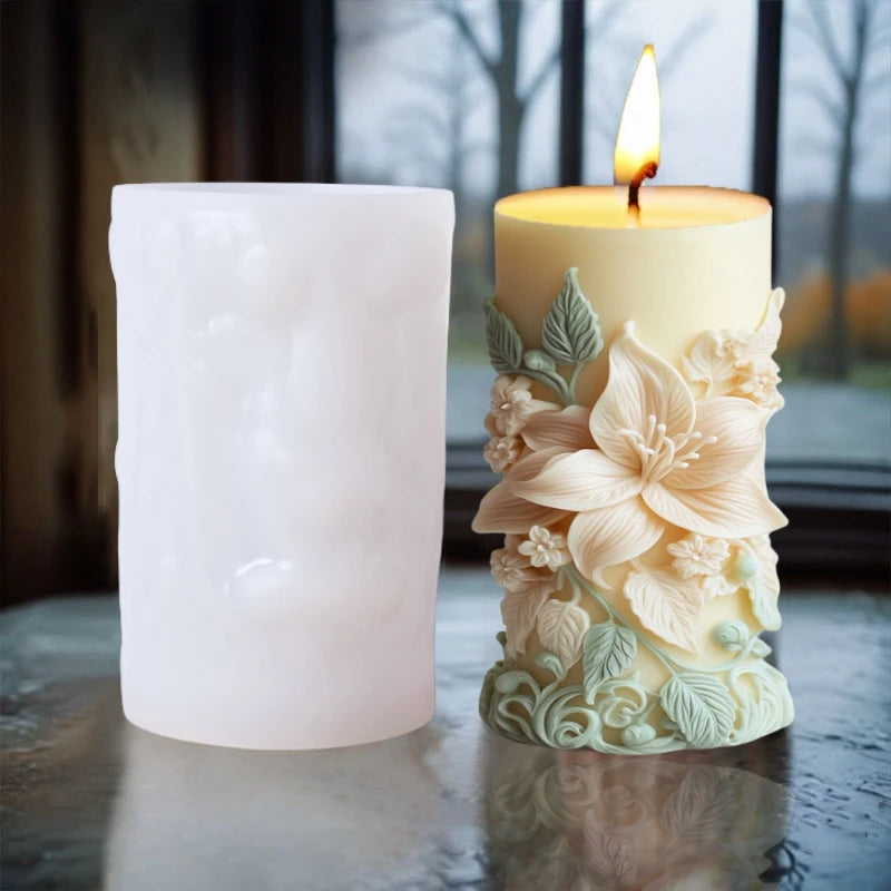 DIY Silikonform- Pfingstrosen-Relief - sunny.side-Productions