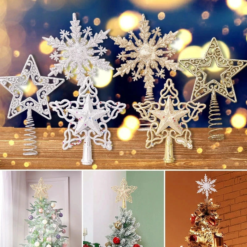 Weihnachtsbaum Spitze – Glitter Sterne