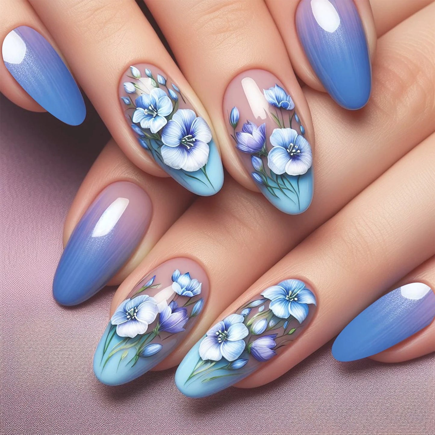 Press-On Nails – Porzellan-Eleganz