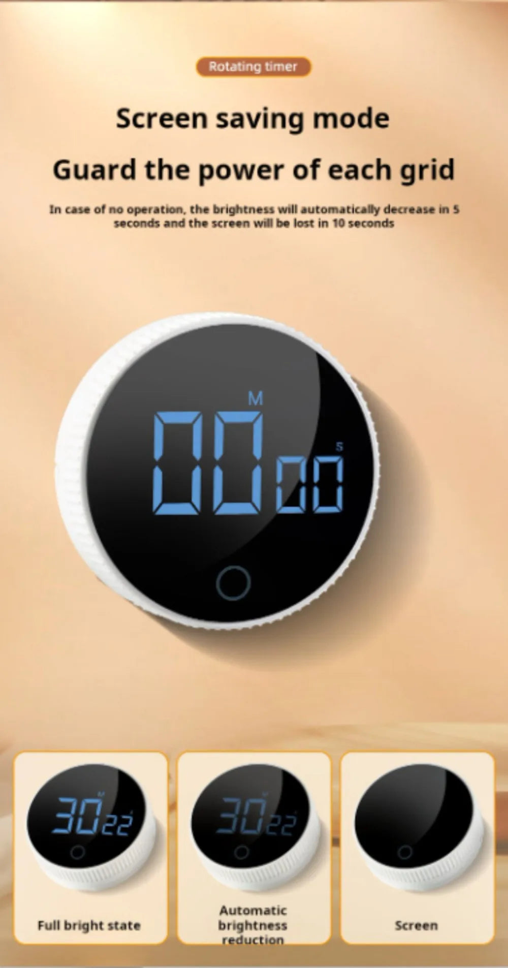 Smarter Zeitmanager- magnetischer Timer - sunny.side-Productions