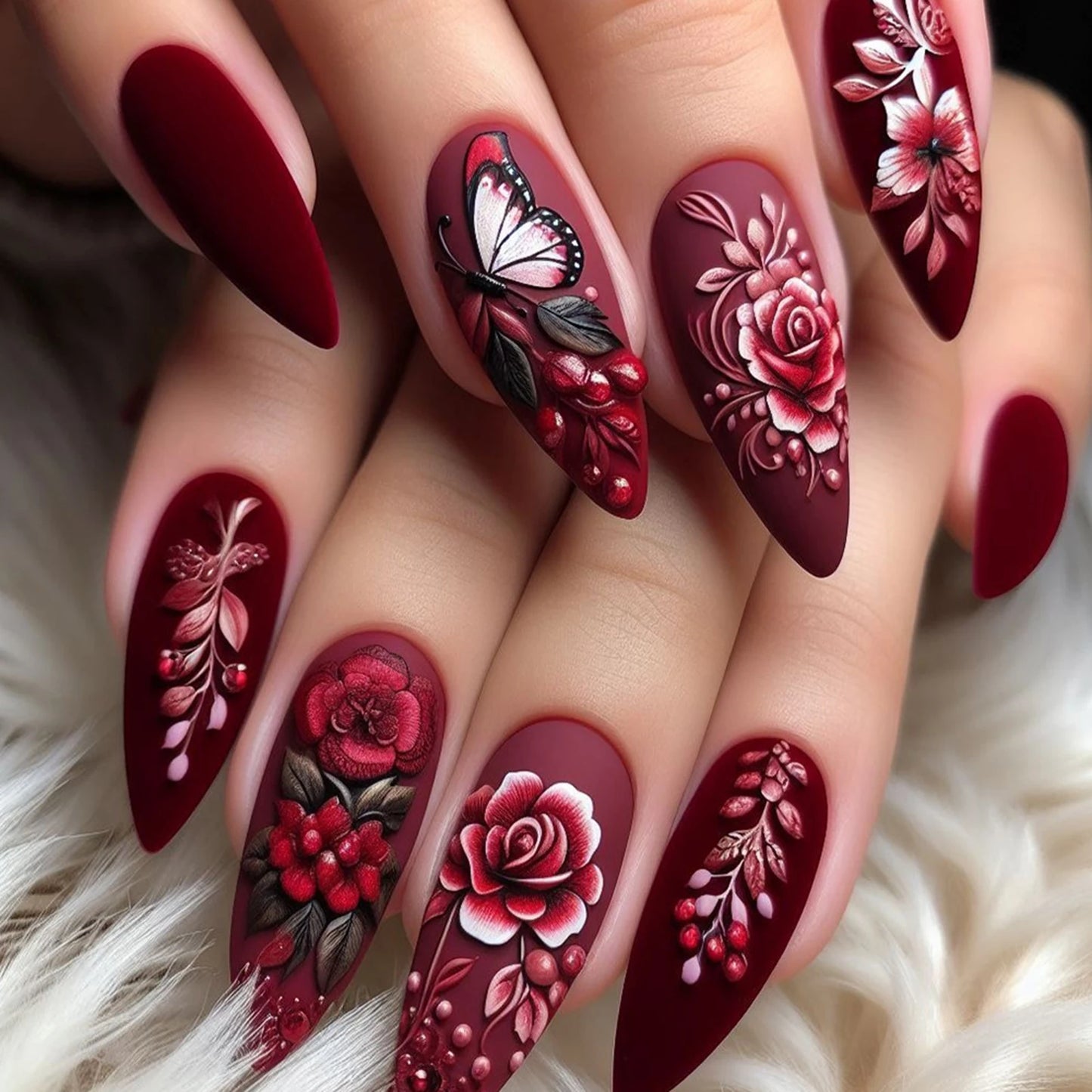 Press-On Nails – Porzellan-Eleganz