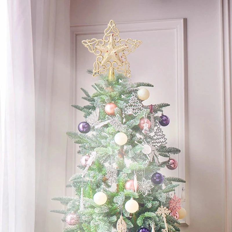 Weihnachtsbaum Spitze – Glitter Sterne