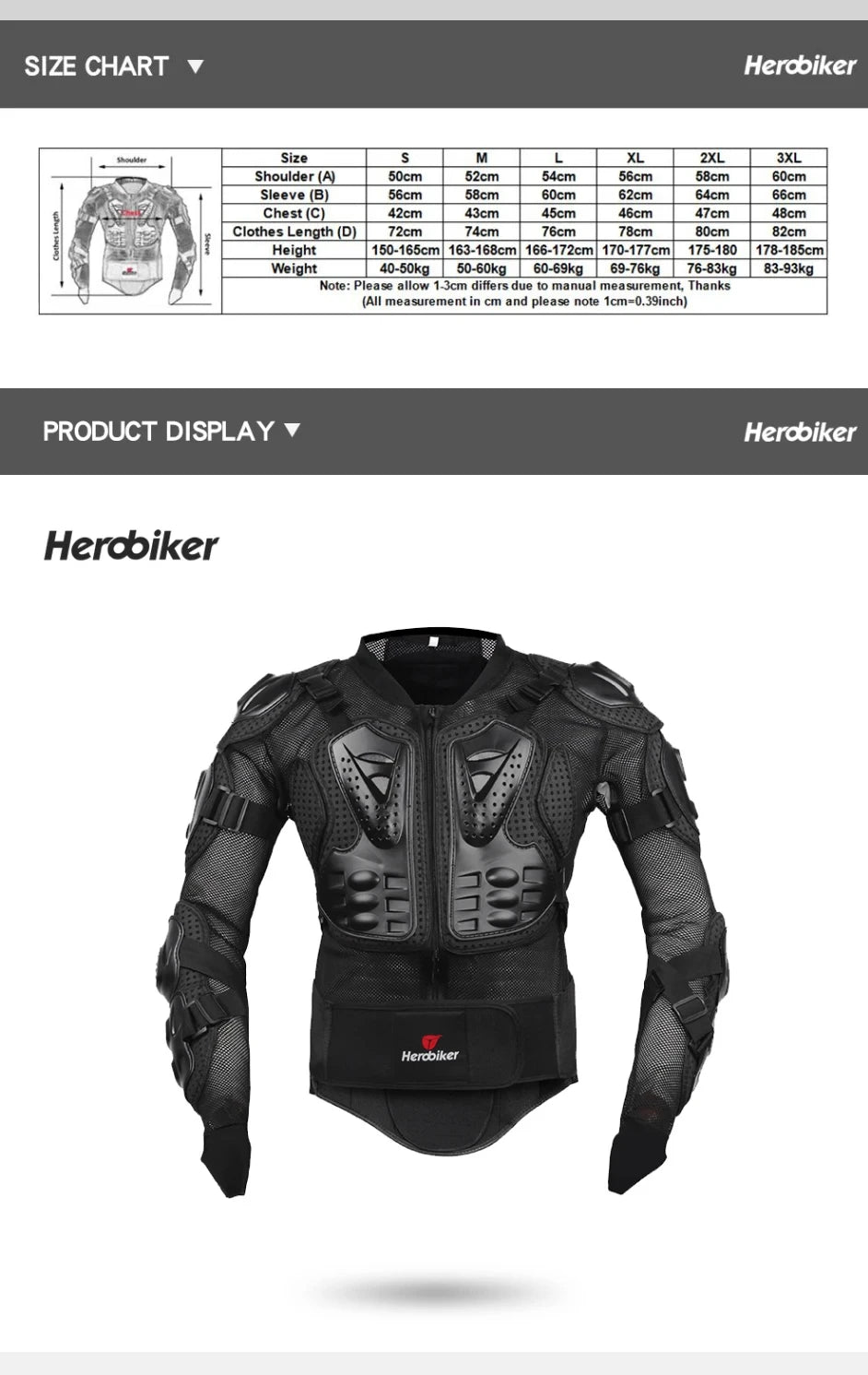Motocross-Schutzjacke – Sitzt& Schützt