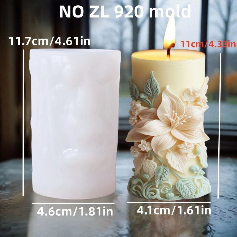 DIY Silikonform- Pfingstrosen-Relief - sunny.side-Productions