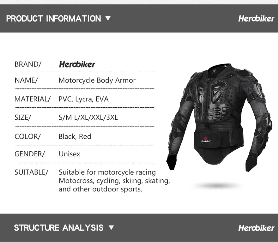 Motocross-Schutzjacke – Sitzt& Schützt