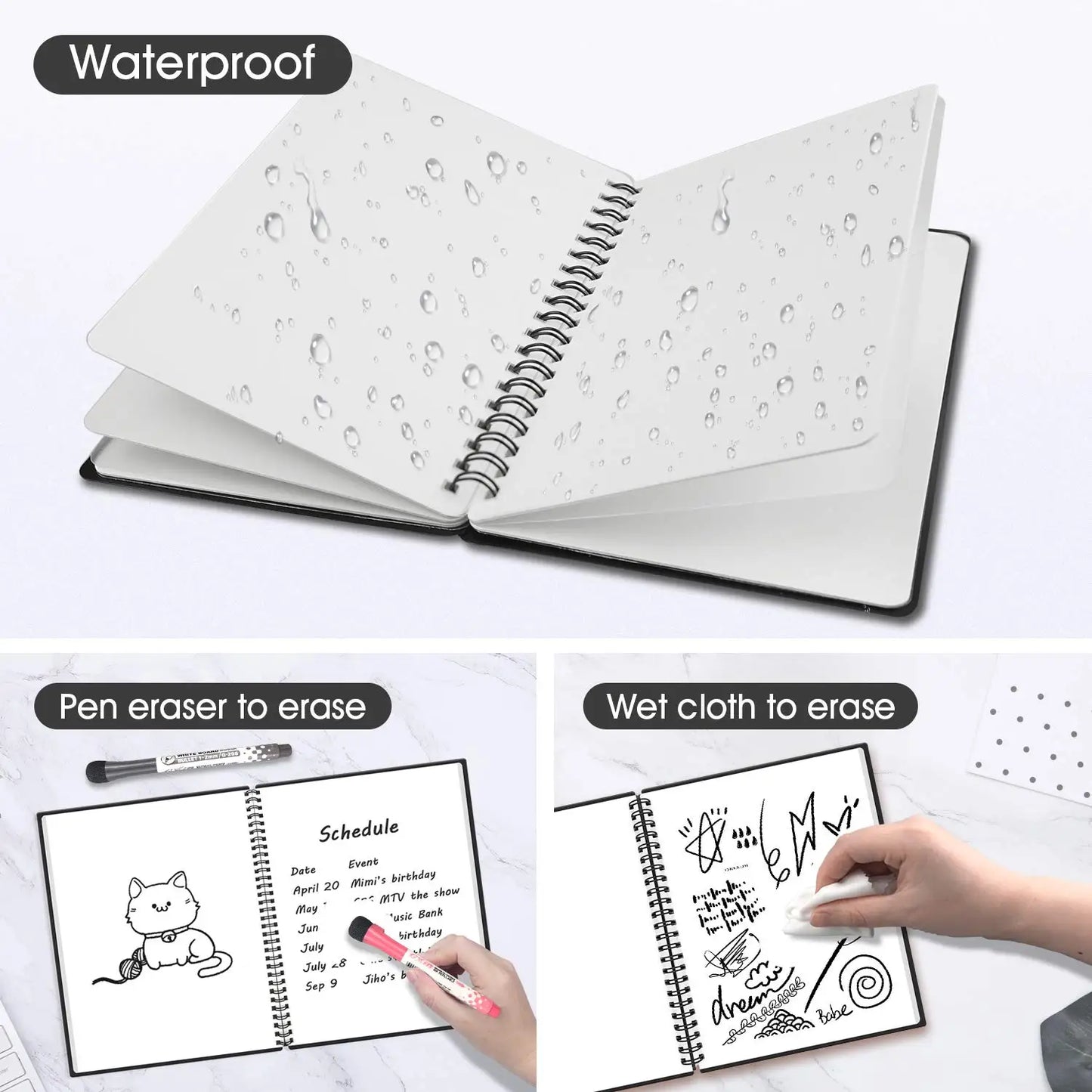 Struktur statt Zettelchaos- Whiteboard - sunny.side-Productions