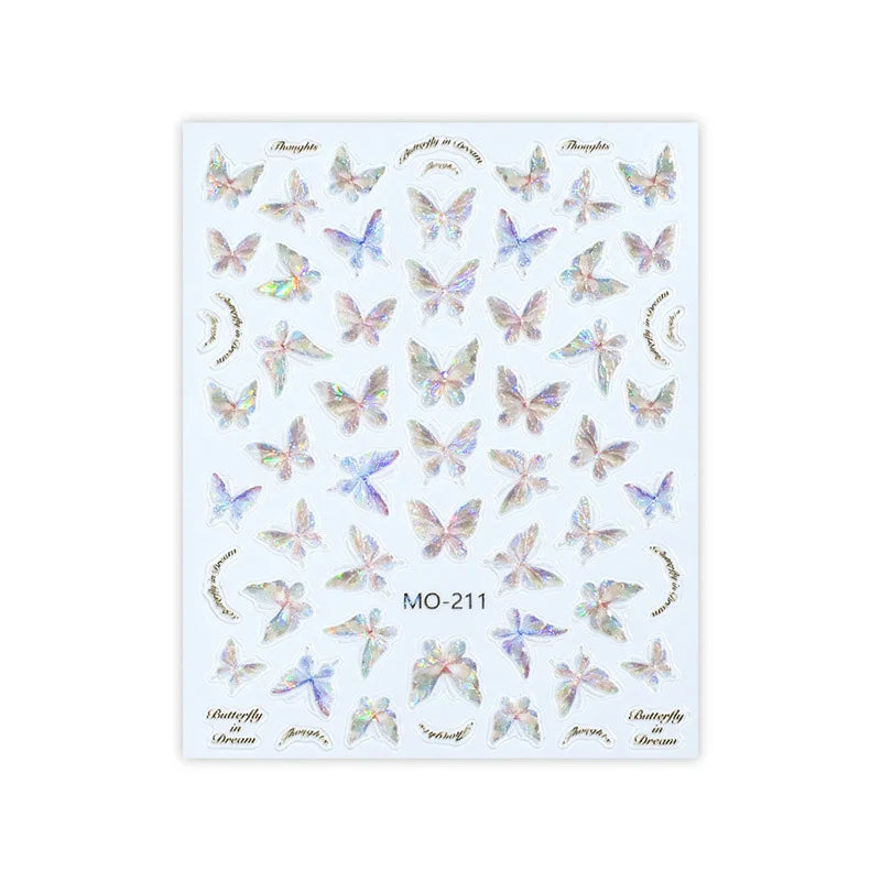 Nail Sticker – Polarisierte Schmetterlinge