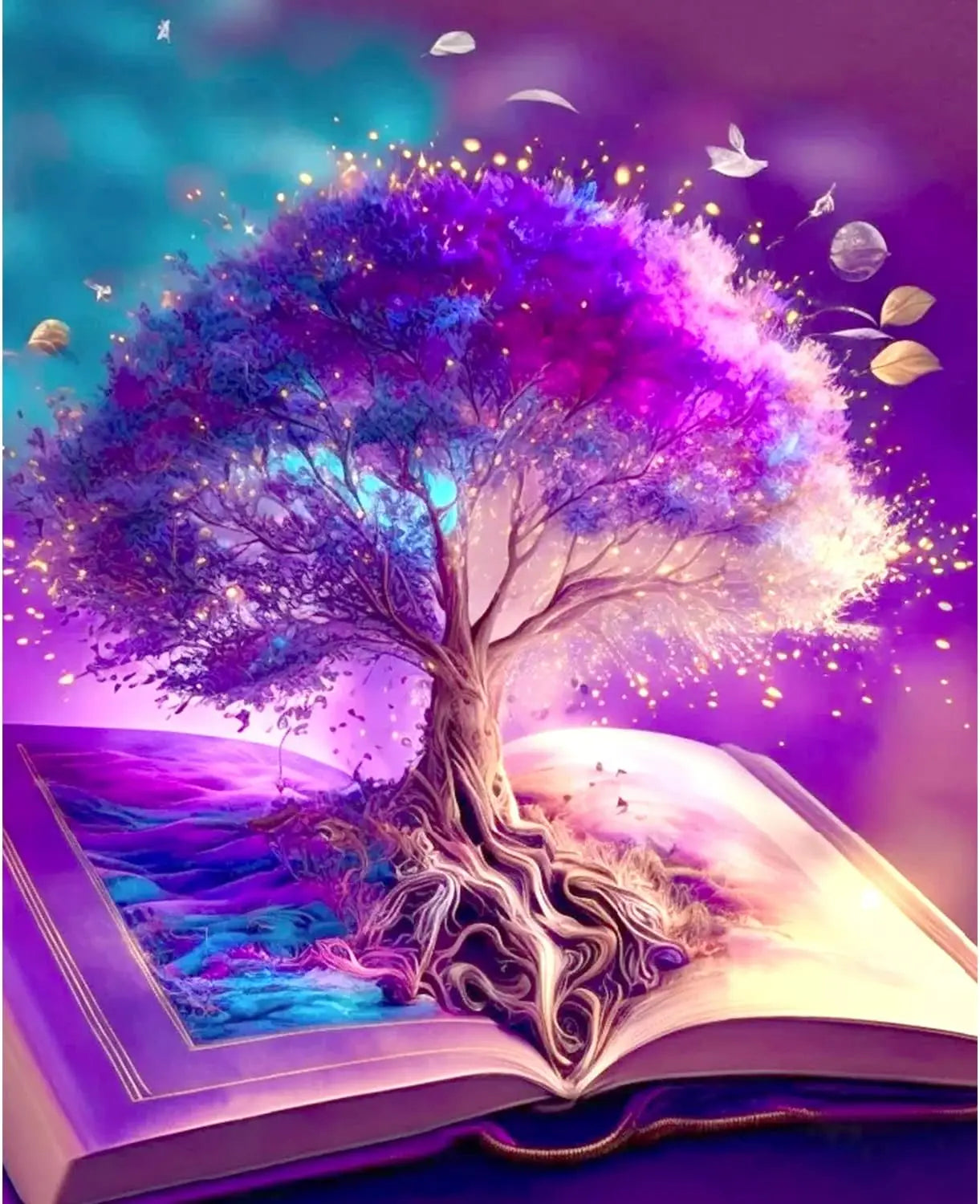 Malen-nach-Zahlen-Set- Bücherfantasie - sunny.side-Productions