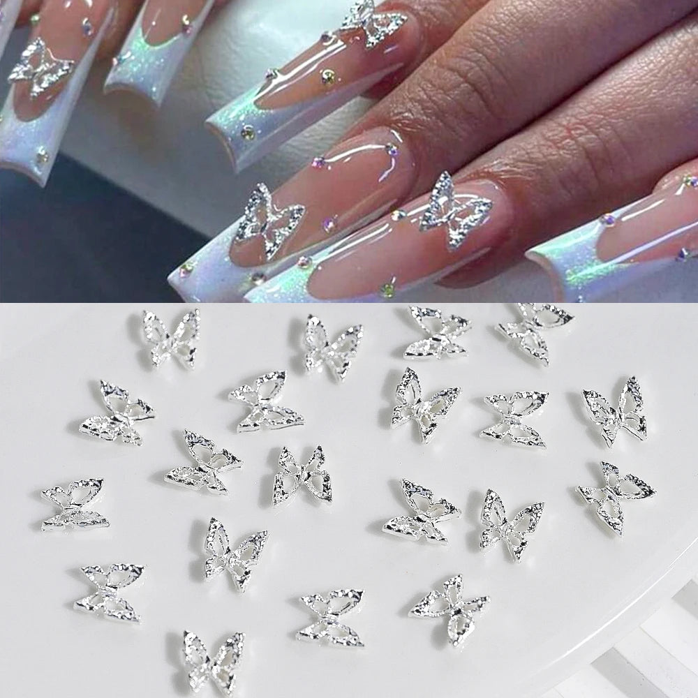 3D Schmetterlings Nail Charms
