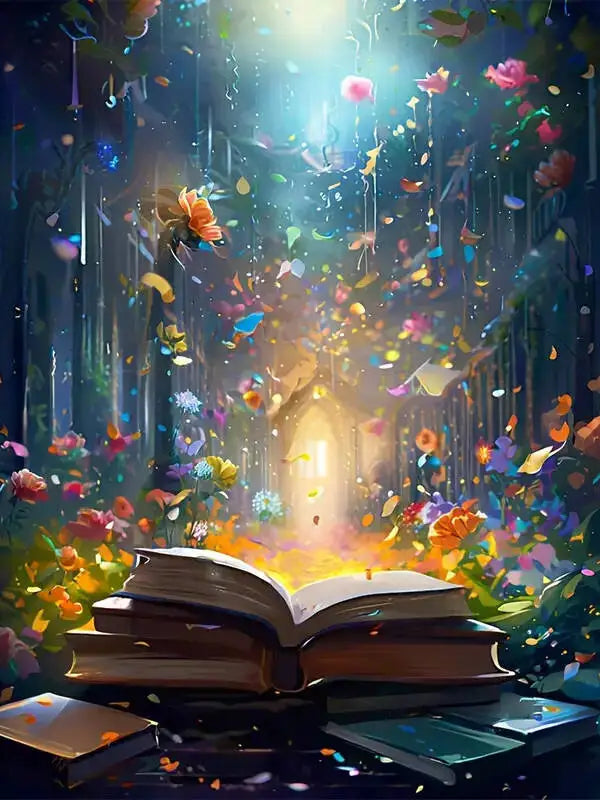 Malen nach Zahlen- Wenn Bücher blühen - sunny.side-Productions