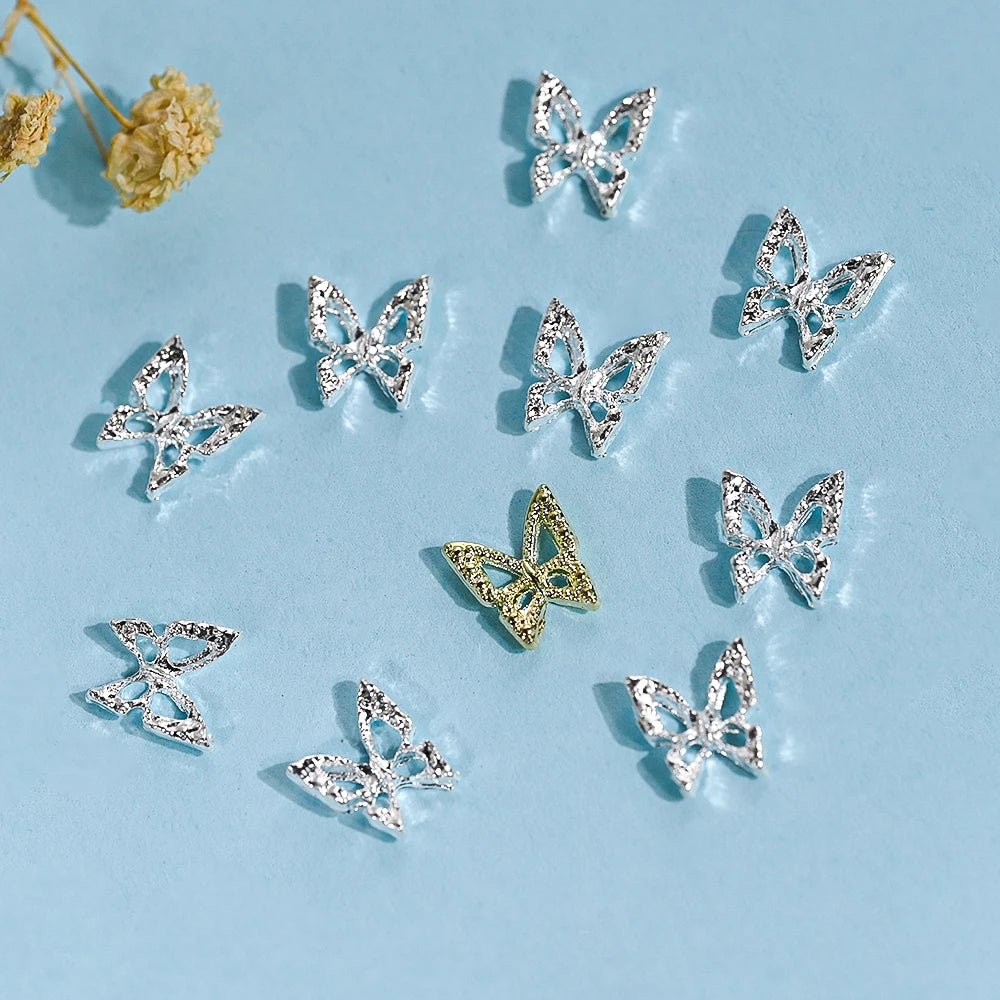 3D Schmetterlings Nail Charms