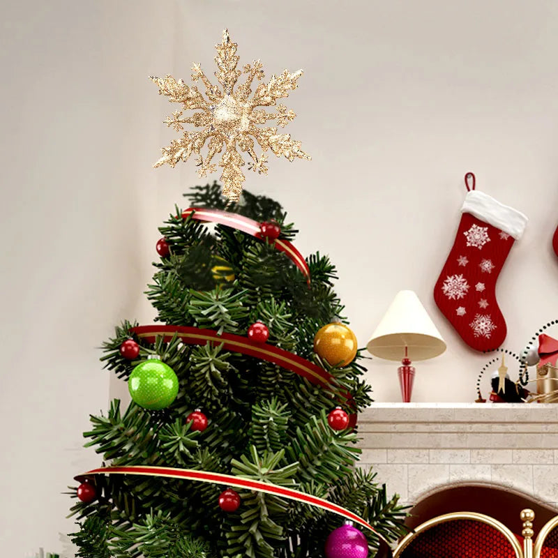 Weihnachtsbaum Spitze – Glitter Sterne
