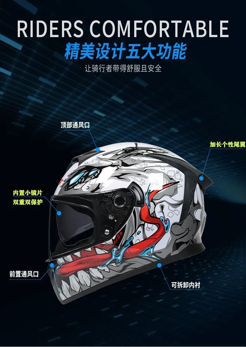 Motorradhelm – Starker Look. Voller Schutz