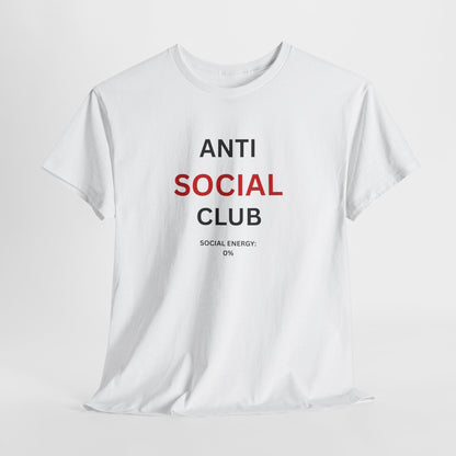 T-Shirt – Anti Social Club „Social Energy 0%“