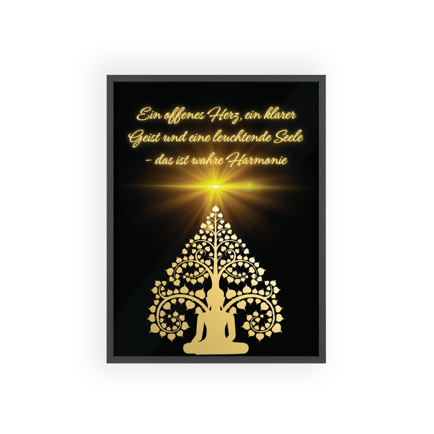 Spirituelles Poster- Harmonie für Körper, Geist und Seele - sunny.side-Productions