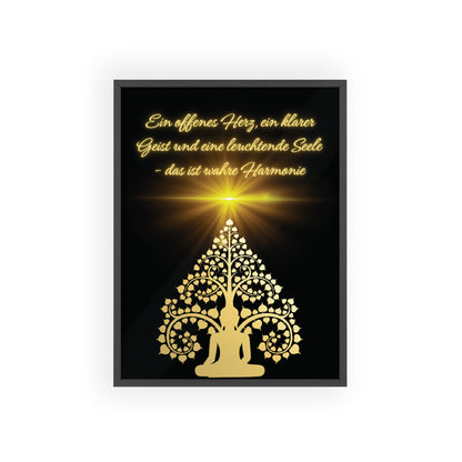 Spirituelles Poster- Harmonie für Körper, Geist und Seele - sunny.side-Productions