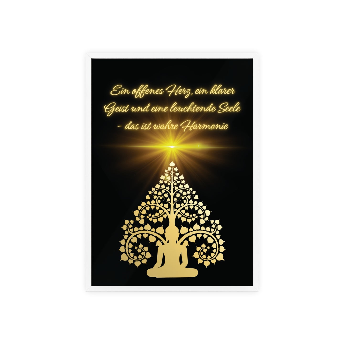 Spirituelles Poster- Harmonie für Körper, Geist und Seele - sunny.side-Productions