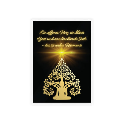 Spirituelles Poster- Harmonie für Körper, Geist und Seele - sunny.side-Productions
