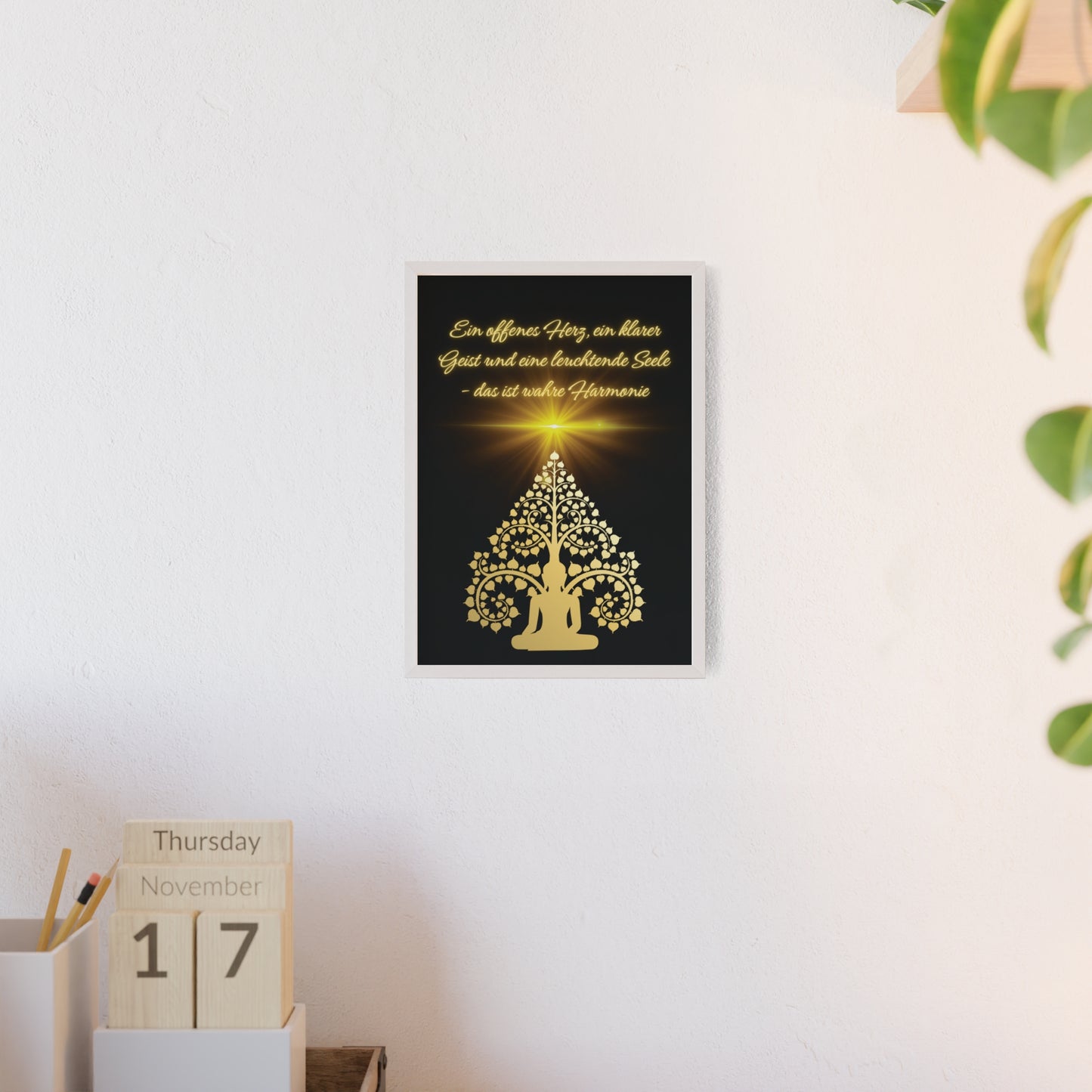 Spirituelles Poster- Harmonie für Körper, Geist und Seele - sunny.side-Productions