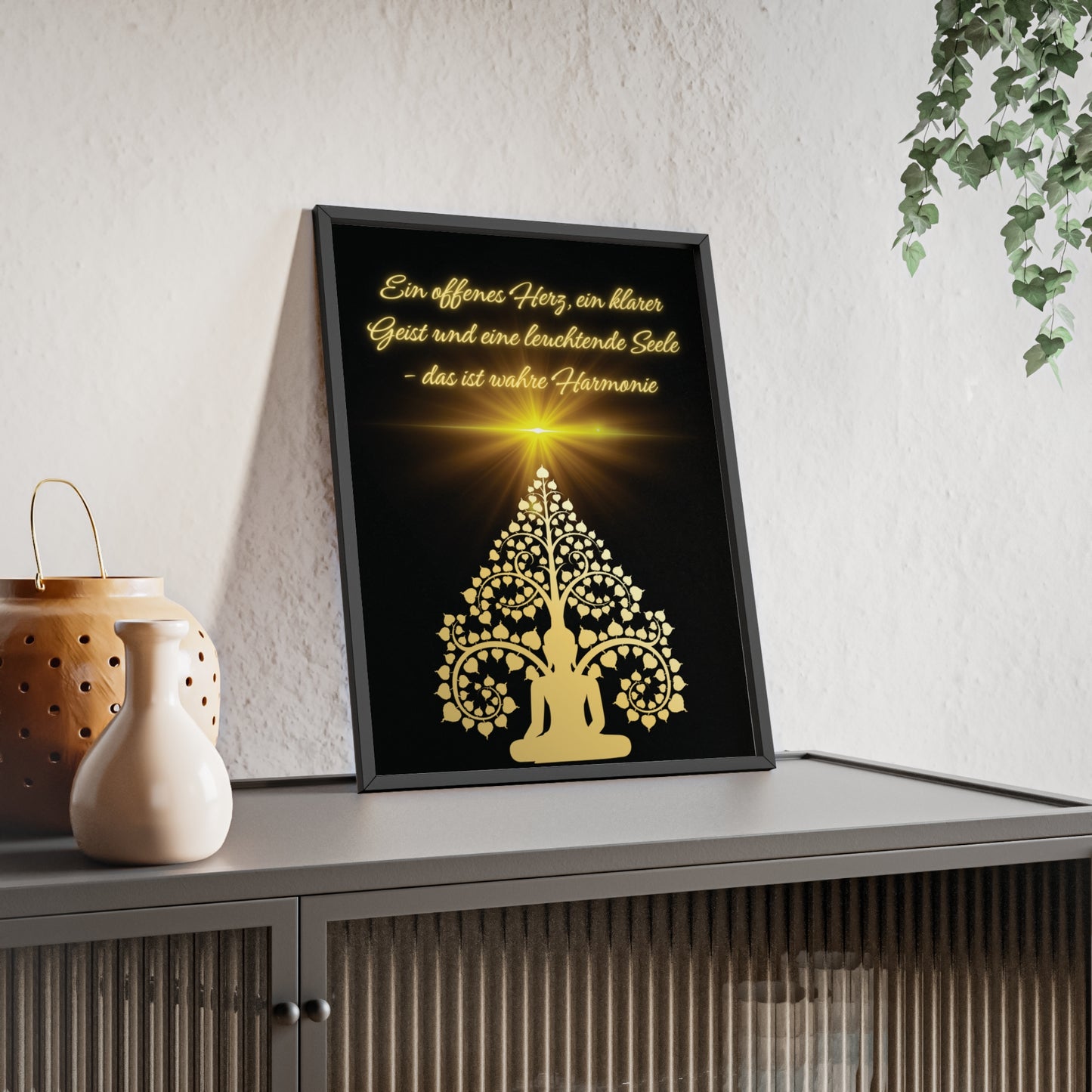 Spirituelles Poster- Harmonie für Körper, Geist und Seele - sunny.side-Productions