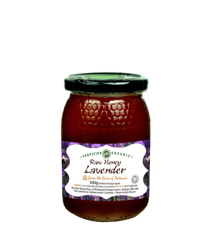 Antonio's Raw Certified Organic Wild Lavender Honey |Pure Wilderness Honey |Unpasteurised |Single Origin |The Raw Honey Shop |(1kg)
