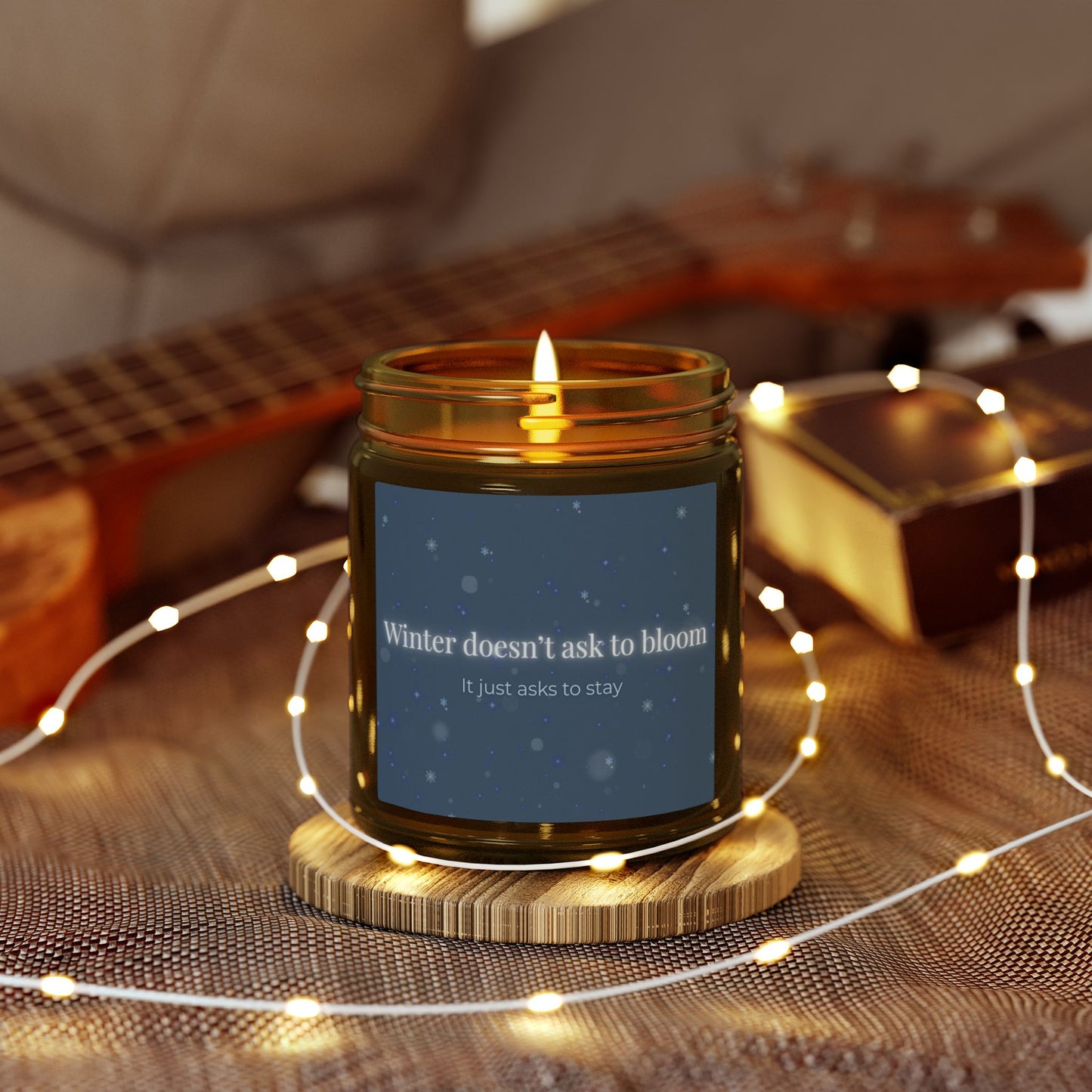 Winter Candle – Winter doesn’t ask to bloom'