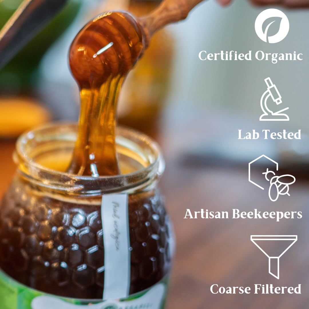 Antonio's Raw Certified Organic Wild Lavender Honey |Pure Wilderness Honey |Unpasteurised |Single Origin |The Raw Honey Shop |(1kg)