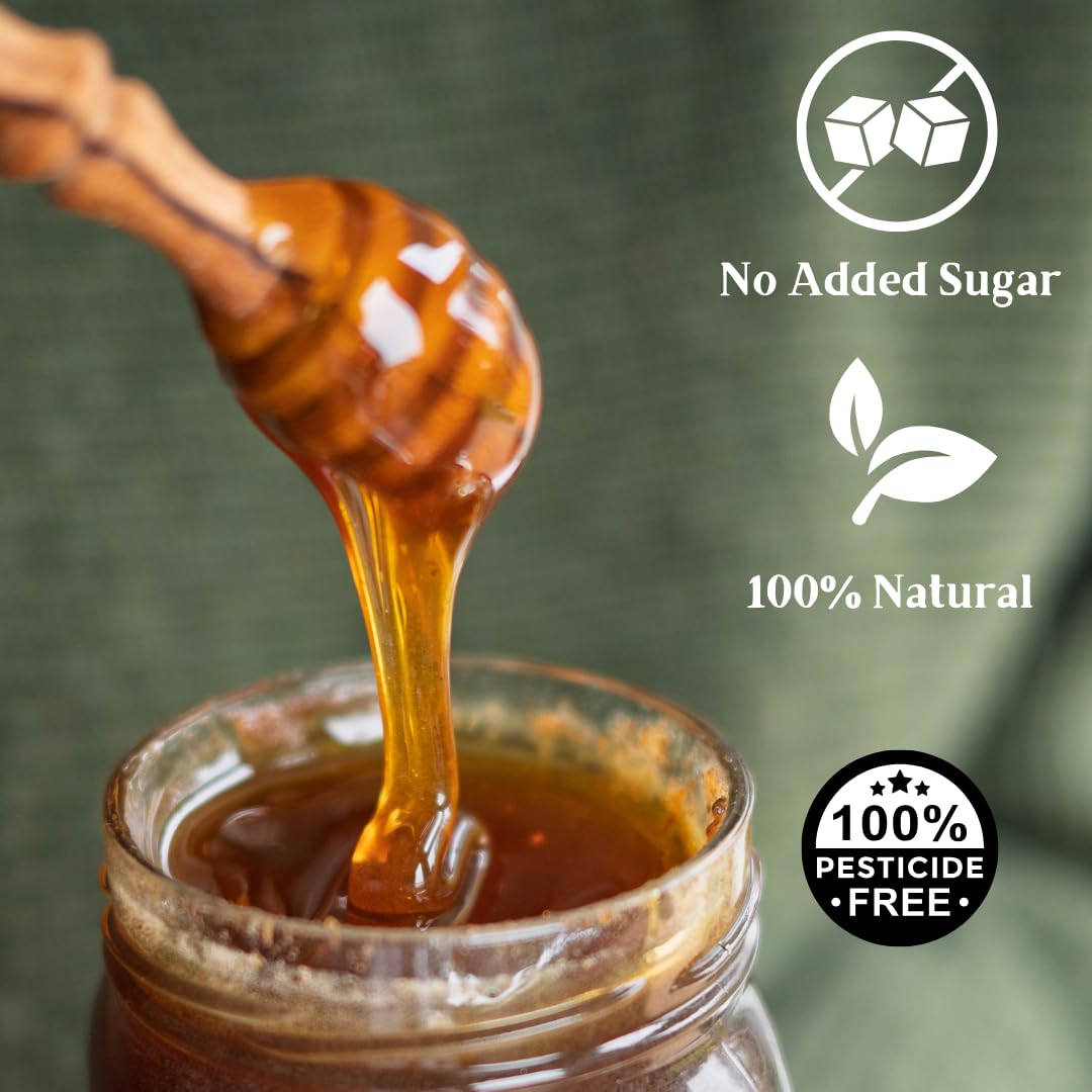 Antonio's Raw Certified Organic Wild Lavender Honey |Pure Wilderness Honey |Unpasteurised |Single Origin |The Raw Honey Shop |(1kg)